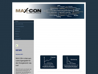 max-con.de Webseite Vorschau