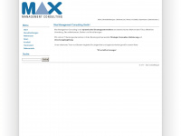 max-consulting.at Webseite Vorschau