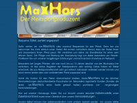 maxhors.de Webseite Vorschau