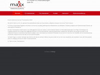 maxx-personalservice.de Webseite Vorschau