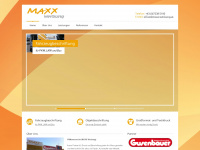 maxx-werbung.at Webseite Vorschau