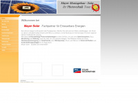 mayer-solar.de Webseite Vorschau
