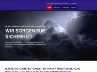 mayr-blitzschutz.at Webseite Vorschau