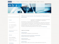 mba-automation.de Webseite Vorschau