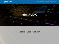 mbc-audio.ch Webseite Vorschau