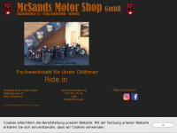 mcsands.ch Webseite Vorschau