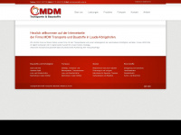 mdm-transporte.de Webseite Vorschau