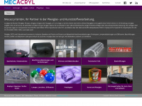 mecacryl.ch Webseite Vorschau