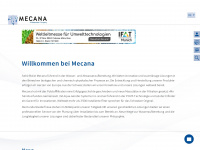 mecana.ch Webseite Vorschau
