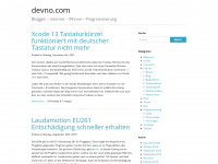 devno.com Webseite Vorschau