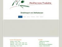 mediterrane-produkte.de Webseite Vorschau