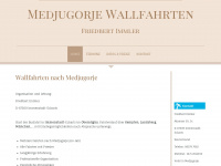 medjugorje-wallfahrten.de Webseite Vorschau