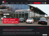 mega-speed.de Webseite Vorschau