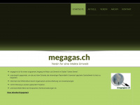 megagas.ch Webseite Vorschau
