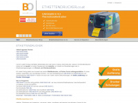 etikettendrucker.co.at Webseite Vorschau