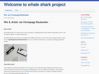 whalesharkproject.org Webseite Vorschau