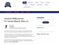 fc-hertha-rheidt.de Webseite Vorschau