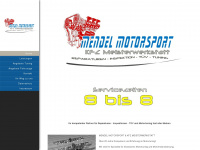 mendel-motorsport.de Webseite Vorschau