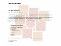 mentha-platten.ch Webseite Vorschau