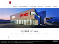 menz.ch Webseite Vorschau