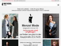 menzel-mode.de Webseite Vorschau