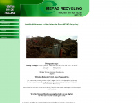 mepag-recycling.de Webseite Vorschau