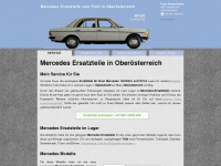 mercedes-190-ersatzteile.at Webseite Vorschau