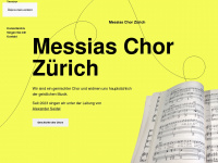 messiaschor.ch Webseite Vorschau