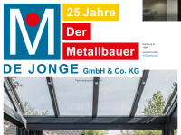 metallbau-dejonge.de Webseite Vorschau