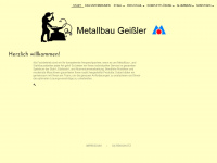 metallbau-geissler.de Webseite Vorschau