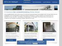 metallbau-heidergott.de Webseite Vorschau