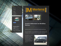 metallbau-mertens.de Webseite Vorschau
