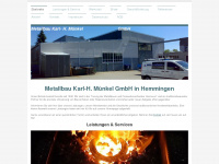 metallbau-muenkel.de Webseite Vorschau
