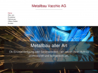 metallbau-vacchio.ch Webseite Vorschau