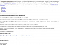 metallbau-wimberger.de Webseite Vorschau