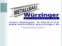 metallbau-wuerzinger.de Webseite Vorschau