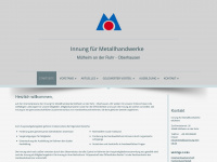 metallbauinnung-mh-ob.de Webseite Vorschau