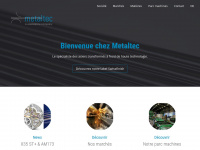 metaltec.ch Webseite Vorschau