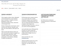 metropolisbooks.de Webseite Vorschau