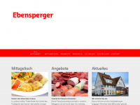 metzgerei-ebensperger.de Webseite Vorschau