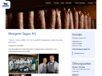 metzgerei-gygax.ch Webseite Vorschau