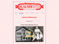metzgerei-klauser.ch Webseite Vorschau