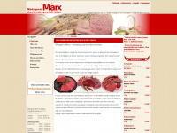 metzgerei-marx.de Webseite Vorschau