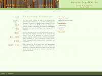 metzler-orgelbau.ch Webseite Vorschau