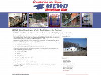 mewo-metallbau.de Webseite Vorschau