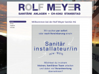 meyer-sanitaer.ch Webseite Vorschau