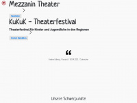 mezzanintheater.at Webseite Vorschau