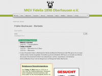 mgv-fidelia.de Webseite Vorschau