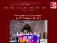 mgv-glessen.de Webseite Vorschau