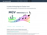 mgv-kirkel.de Webseite Vorschau